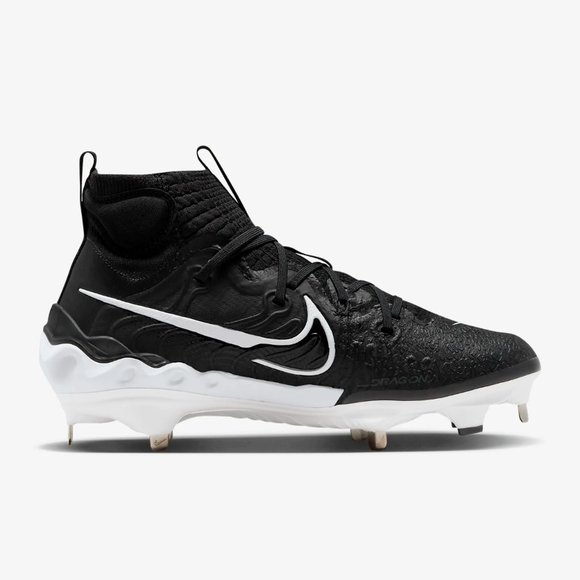 Nike Alpha Huarache NXT Metal Baseball Cleats Black White DJ6517-001 Men's Sizes - Picture 4 of 7